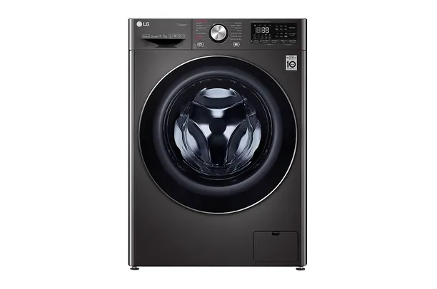 Lava e Seca Smart LG VC2 11kg Aço Escovado Preto com Inteligência Artificial AI DD™️