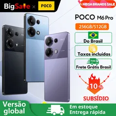 [BR/APP] Xiaomi Poco M6 Pro 8GB/256GB Versão Global #Aliexpress🇧🇷