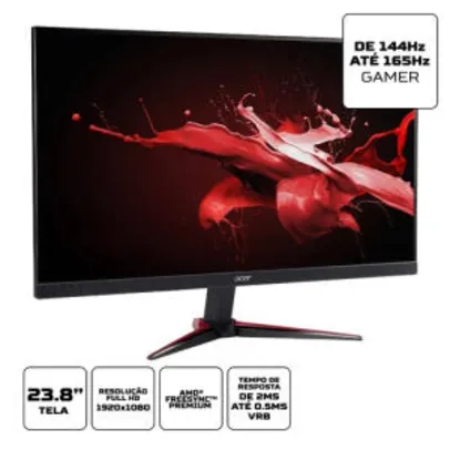 [AME R$ 1238] Monitor Gamer Acer VG240Y FHD 165hz FreeSync ZeroFrame 0,5ms | R$ 1457
