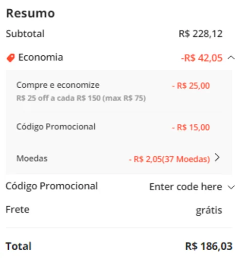 Imagem na descrição da promoção