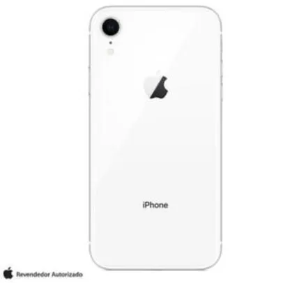 iPhone XR Branco, com Tela 6,1", 4G, 64 GB e Câmera de 12 MP