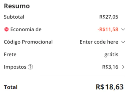 Imagem na descrição da promoção