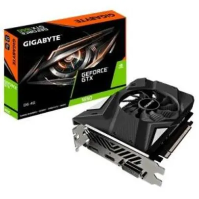 (COMECA 19:40) Placa de Vídeo Gigabyte NVIDIA GeForce GTX 1650 D6 4G, GDDR6 (Rev. 2.0) - GV-N1656D6-4GD