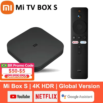 Xiaomi Mi TV Box S | Global Version | R$ 315