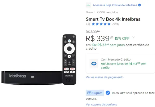 Imagem na descrição da promoção