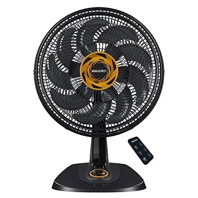 Mallory Neo Air 15 Total Control Ventilador de Mesa, Preto/Dourado, 110 V