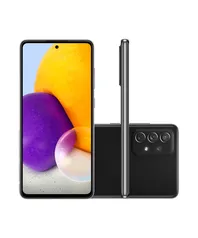 Smartphone Samsung Galaxy A72, Câmera Quádrupla Traseira de 64MP OIS + 12MP + 8MP +5MP, Selfie de 32