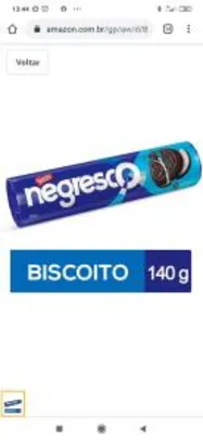 Biscoito Recheado, Negresco, 140g | R$ 1,52