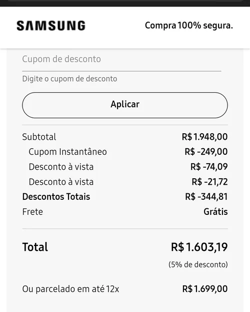 Imagem na descrição da promoção