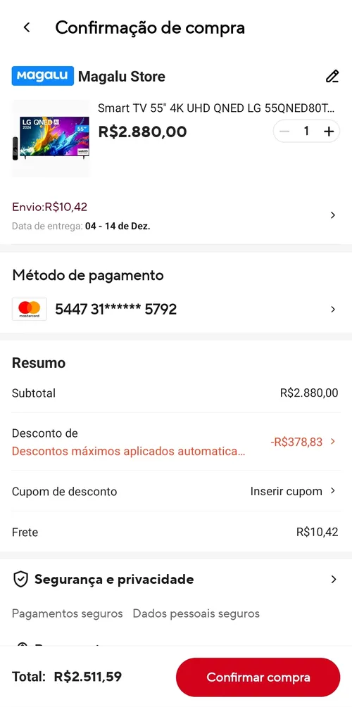 Imagem na descrição da promoção