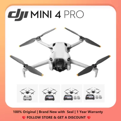 DORNE DJI MINI 4 PRO drone voar mais combo sob 249g 4k/60fps hdr verdadeiro tiro vertical activetrack 360 °