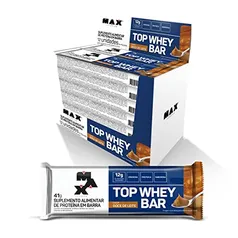 Top Whey Bar 12 Unidades De 41G Max Titanium (Doce de Leite)