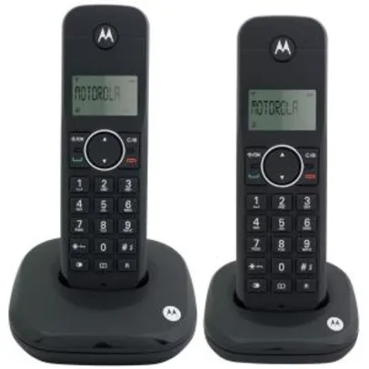 Telefone Digital sem Fio Motorola MOTO500ID-2 com Identificador de Chamadas e 1 Ramal - Preto por R$ 76