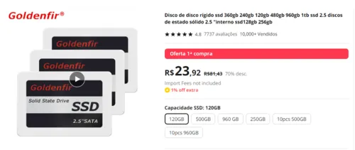 Imagem na descrição da promoção