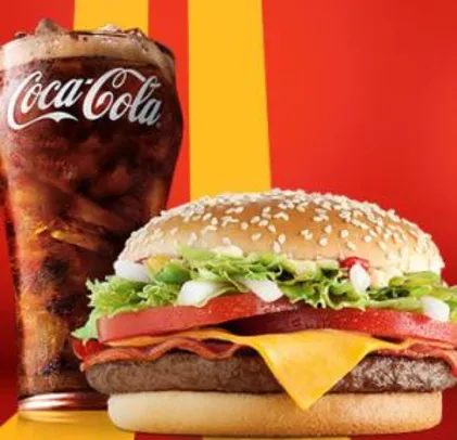 McDonald's Passa no Drive - McNifico Bacon + Bebida 500ml - R$17