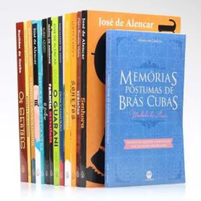 Saindo por R$ 97: Kit 14 Livros | Clássicos da Literatura Brasileira Para Vestibular | R$ 97 | Pelando