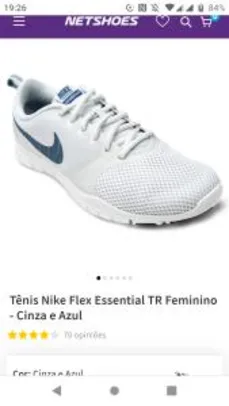 Tênis Nike Flex Essential TR Feminino - Cinza e Azul