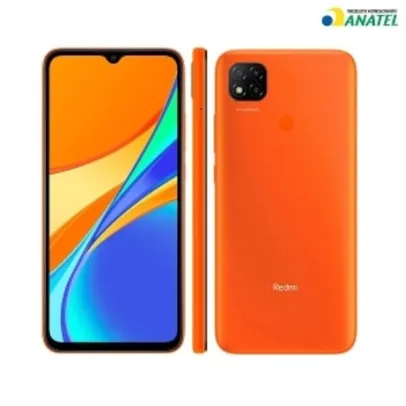 Smartphone Xiaomi Redmi 9C Tela 6.5'' 3GB RAM 64GB Câmera Dupla Laranja