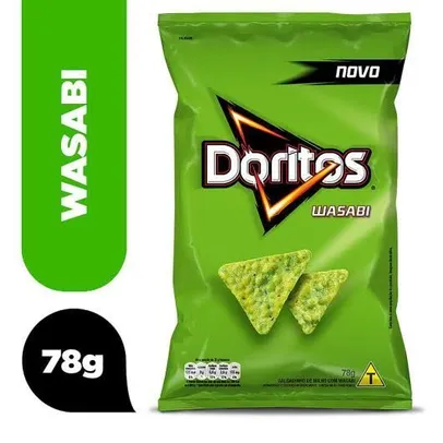 [ App + Cliente Ouro] Salgadinho Doritos Wasabi 78g - Leve 6 pague 4 | R$3,19 uni.