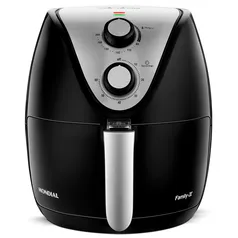 Fritadeira Elétrica Sem Óleo Air Fryer Mondial AF-30 Family Inox IV 3,5l – Preta