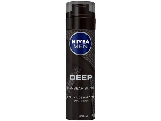 Espuma de Barbear Nivea Men Deep - 200ml - Espuma de Barbear