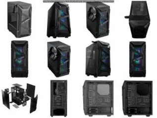 Gabinete Gamer Asus TUF Gaming GT301, Mid Tower, Aura RGB, com FAN | R$620