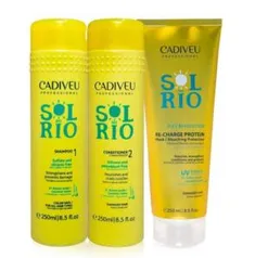 Cadiveu Professional Sol do Rio Kit Home Care de Limpeza E Cuidados shampoo 250ml + Condicionador | R$90