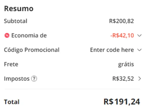 Imagem na descrição da promoção