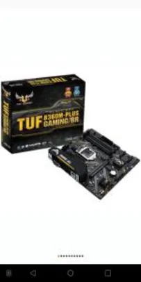 Placa-Mãe Asus TUF B360M-Plus Gaming/BR, Intel LGA 1151, mATX, DDR4 | R$ 699