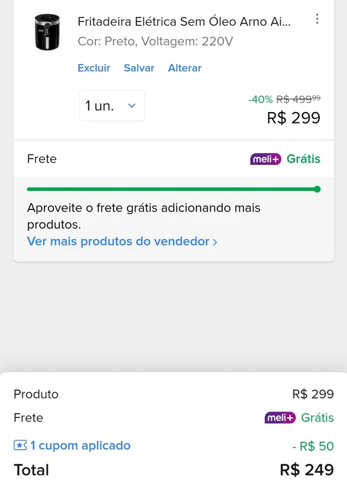 Imagem na descrição da promoção