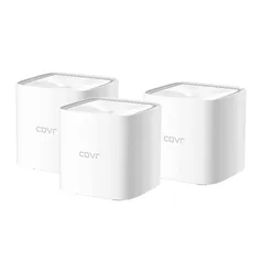 Kit 3x Roteador Mesh WiFi D-Link AC 1200Mbps Easymesh, com Comando de Voz com Google Assistant e Ale