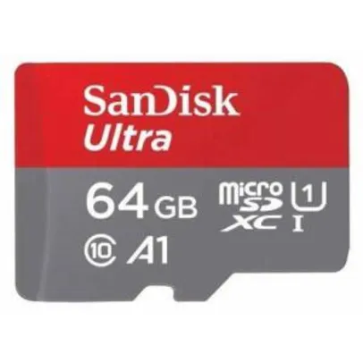 [AME] Cartao Micro Sd Sdxc Sandisk Ultra 64gb C10 A1 100mb/s Uhs-1 - R$87 (ou R$43 com Ame)