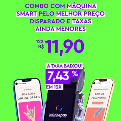 [InfinitePay] Maquininha InfiniteBlack Smart | R$143