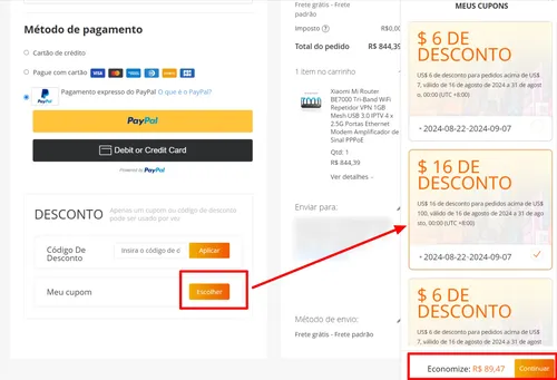 Imagem na descrição da promoção