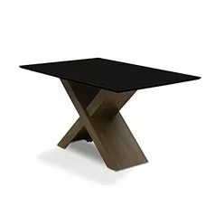 Mesa Dubai 1,35m Dobuê Castanho/Black