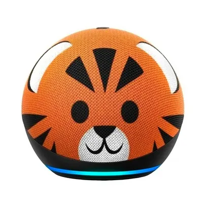 Echo Dot 4 Geração Com Alexa Smart Speaker Tigre Kids B084j4qqk1 Amazon