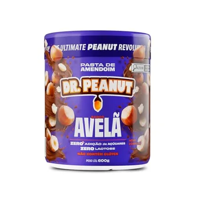 Dr Peanut, Pasta de Amendoim - 600g Avelã com Whey Protein