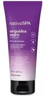 [App] O Boticário - Miniatura Loção Noturna Nativa Spa Orquídea Noire 50 ml - Brinde grátis