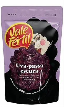 UVA PASSA ESCURA S/SEMENTE VF- DOY PACK 24/80G