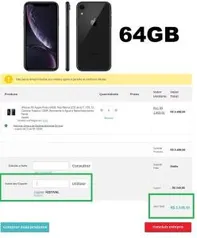 iPhone XR Apple Preto 64GB | R$ 3.149