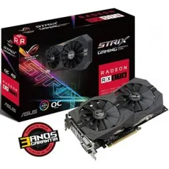 Placa de Vídeo ASUS Radeon RX 570 ROG Strix OC 4GB