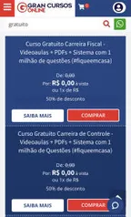 [Gran Cursos Online] - Diversos cursos disponíveis