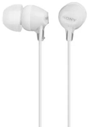 Fone de Ouvido Intra Auricular Sony Ex15lp Branco - R$21,99