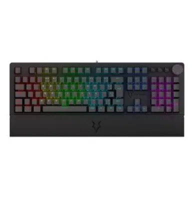 Teclado Mecânico Gamer Husky Anchorage Full Size, Preto, ABNT2, RGB, Switch Gateron Red - HTG200PTVR