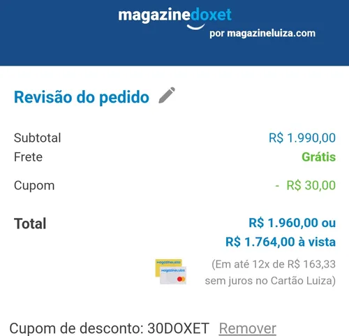 Imagem na descrição da promoção