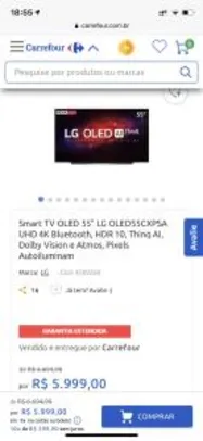 Smart TV OLED 55" LG R$5999