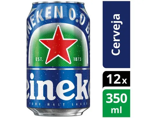 (Magalu) Cerveja Heineken 0% 48 x 350 ml R$147