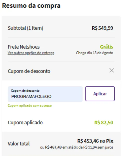 Imagem na descrição da promoção