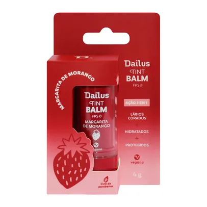 Tint Balm Dailus Fps8 Margarita de Morango 4g