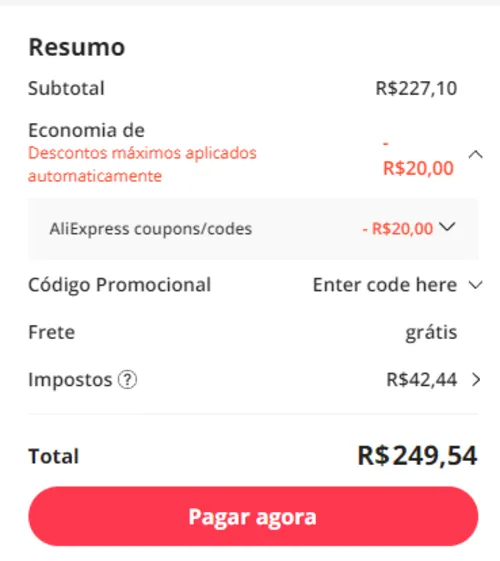 Imagem na descrição da promoção